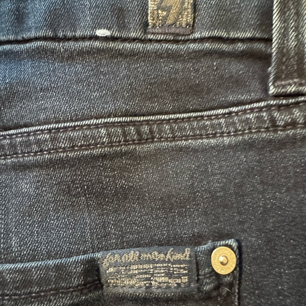 7 For All Mankind Dark Blue b(air) high rise ankle Skinny Jeans - Picture 7 of 15